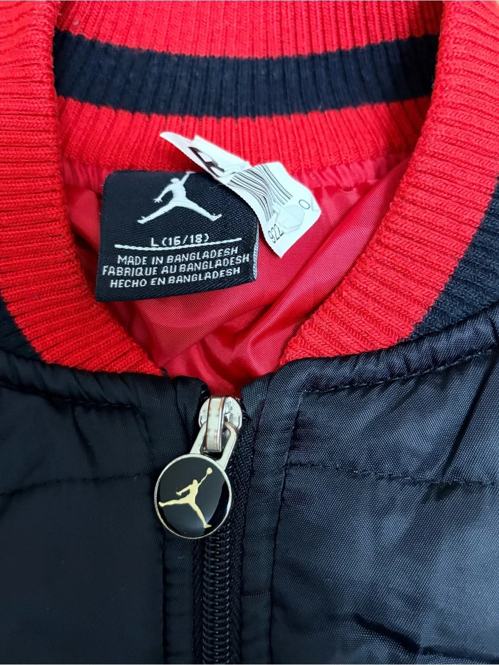 Jordan Black & Red Bomber Jacket